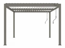 Pérgola bioclimática <> - 3 x 4 m - Gris < Habitat et jardin Online