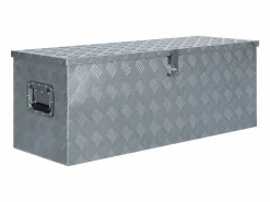 Garaje * Prolenta Premium - Caja de aluminio 110,5x38,5x40 cm plateada Multicolor