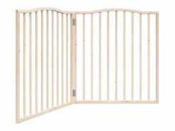 Puerta para perros plegable 2 paneles madera de álamo 160 cm < Clicnbuy Clearance