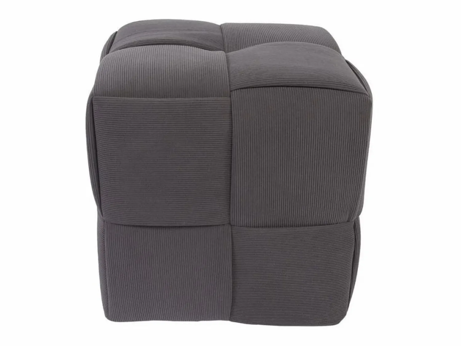 ADEC Accesorios De Almacenaje|Cesta * Puf Courdoruy diseño cuadrado 41x45x45 cm Gris