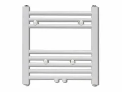 vidaxl Toallero Eléctrico * Radiador toallero de baño recto 480x480 mm Blanco