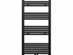 vidaxl Toallero Eléctrico * Radiador toallero de baño recto 600 x 1160 mm Negro