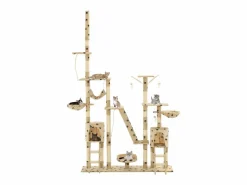 Rascador para gatos con poste de sisal 230-250 cm huellas ES769338 < Sale