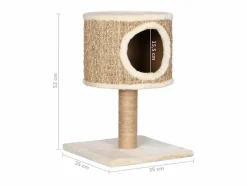 Árbol para gatos con casa y poste rascador 52 cm hierba marina < Clicnbuy New