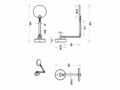 Aplique Para Pared | Regina - Lámpara de pared redonda ajustable Fabas Luce - Aplique LED regulable de 9 W con CCT (3000 K, 4000 K, 5000 K, 6000 K) -