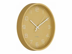 ebuy24 Reloj De Pared | Reloj de pared Rosolini ocre con movimiento silencioso, Ø 30 cm
