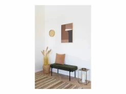 ebuy24 Reloj De Pared | Reloj de pared Rosolini ocre con movimiento silencioso, Ø 30 cm