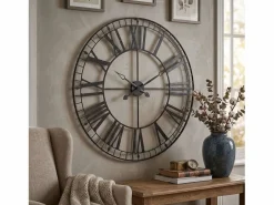 Atmosphera Reloj De Pared * Reloj de Pared Tibor, , 88 cm, para Salón y Comedor, Diseño Moderno Negro