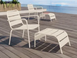 Reposapiés de jardín de metal - - MIRMANDE de < MYLIA Outlet