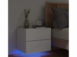 Rhylan Mesita de noche de pared con luces LED < Garden Furniture Hot
