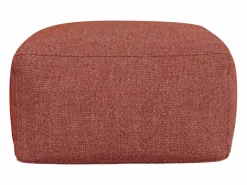 Salón de jardín de tela 4 plazas: 1 sofá, 1 Chaise longue y un puf - Terracotta - NOUMARA de < MYLIA Best