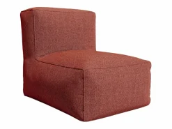 Salón de jardín de tela - 1 sillón 1 ángulo 1 chaise longue 1 puf NOUMARA < MYLIA Online