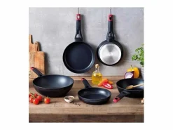 Sartén Óptima+ aluminio forjado negro/rojo Ø20 cm < Pyrex
