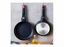 Sartén Óptima+ aluminio forjado negro/rojo Ø20 cm < Pyrex