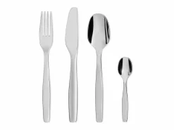 Alessi Cubierto * Set de cubiertos 24 piezas Itsumo en acero inoxidable diseño Naoto Fukasawa Plateado