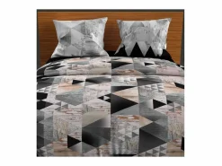 Soleil d'ocre Ropa De Cama|Juego De Sábanas | Set de fundas nórdicas 240X220 cm ANTRACITA NÓRDICA, 100% algodón