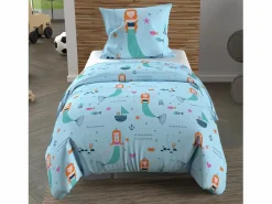 Soleil d'ocre Ropa De Cama|Juego De Sábanas | Set de fundas nórdicas 120x150 cm SIRENES , 100% algodón 57 hilos/cm2