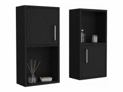 Set de Muebles auxiliares de baño en melamina con 4 estantes y 2 puertas , , 60.1 cm X 30 cm X 16 cm < TuHome Best