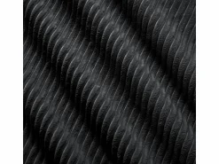 DripeX Sofá Modular * Set de Sofá Modular de Pana Acanalada: Pouf - 92.5x75x44cm - Negro