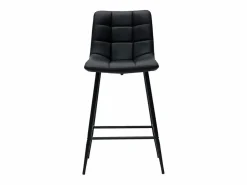 Miliboo Muebles De Bar|Taburete Alto * Set de 2 taburetes de cocina de diseño 65 cm MAXWELL Negro