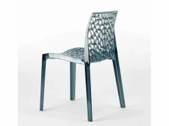 AHD Sillas Y Lotes De Sillas | Silla de cocina o de comedor de Policarbonato Gruvyer - Gris