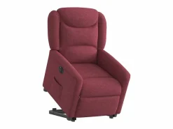 Silla de relax | Sillón eléctrico reclinable elevable de tela tinto SHL7947 < New