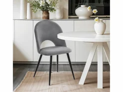 AHD Sillas Y Lotes De Sillas | Silla moderna de terciopelo y acolchada para salón-comedor y cocina Zarda -