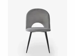 AHD Sillas Y Lotes De Sillas | Silla moderna de terciopelo y acolchada para salón-comedor y cocina Zarda -