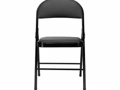 7H SEVEN HOUSE Silla Conferencia * Silla Plegable Acolchada Negra 7house Negro