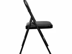7H SEVEN HOUSE Silla Conferencia * Silla Plegable Acolchada Negra 7house Negro