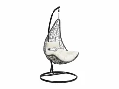 MYLIA Sillón Colgante * Sillón colgante de resina trenzada antracita - OROSI Negro