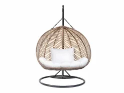 MYLIA Sillón Colgante | Sillón colgante doble resina trenzada acabado mimbre - VAHINA