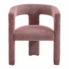 Vente-unique Colección Rouge Passion | Sillón de tendencia en tela texturizada color rojo FAVINA