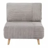 Sillón cama de terciopelo de canalé PALULA < Vente-unique Hot
