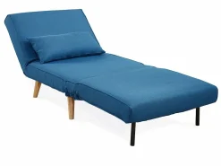 Vente-unique Sillón Escandinavo|Sillón Cama | Sillón cama POSIO de tela - - L.74xAn.78xAlt.75 cm