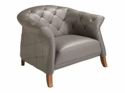 Angel Cerda Sillón De Piel * Sillón Chester piel 5132 Gris