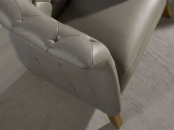 Angel Cerda Sillón De Piel * Sillón Chester piel 5132 Gris