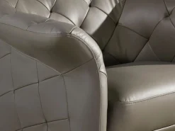 Angel Cerda Sillón De Piel * Sillón Chester piel 5132 Gris