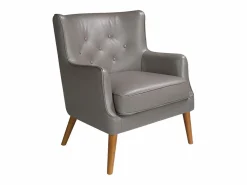 Angel Cerda Sillón De Piel * Sillón Chester piel gris oscuro 5085 Beige