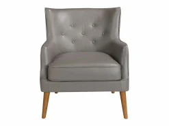Angel Cerda Sillón De Piel * Sillón Chester piel gris oscuro 5085 Beige