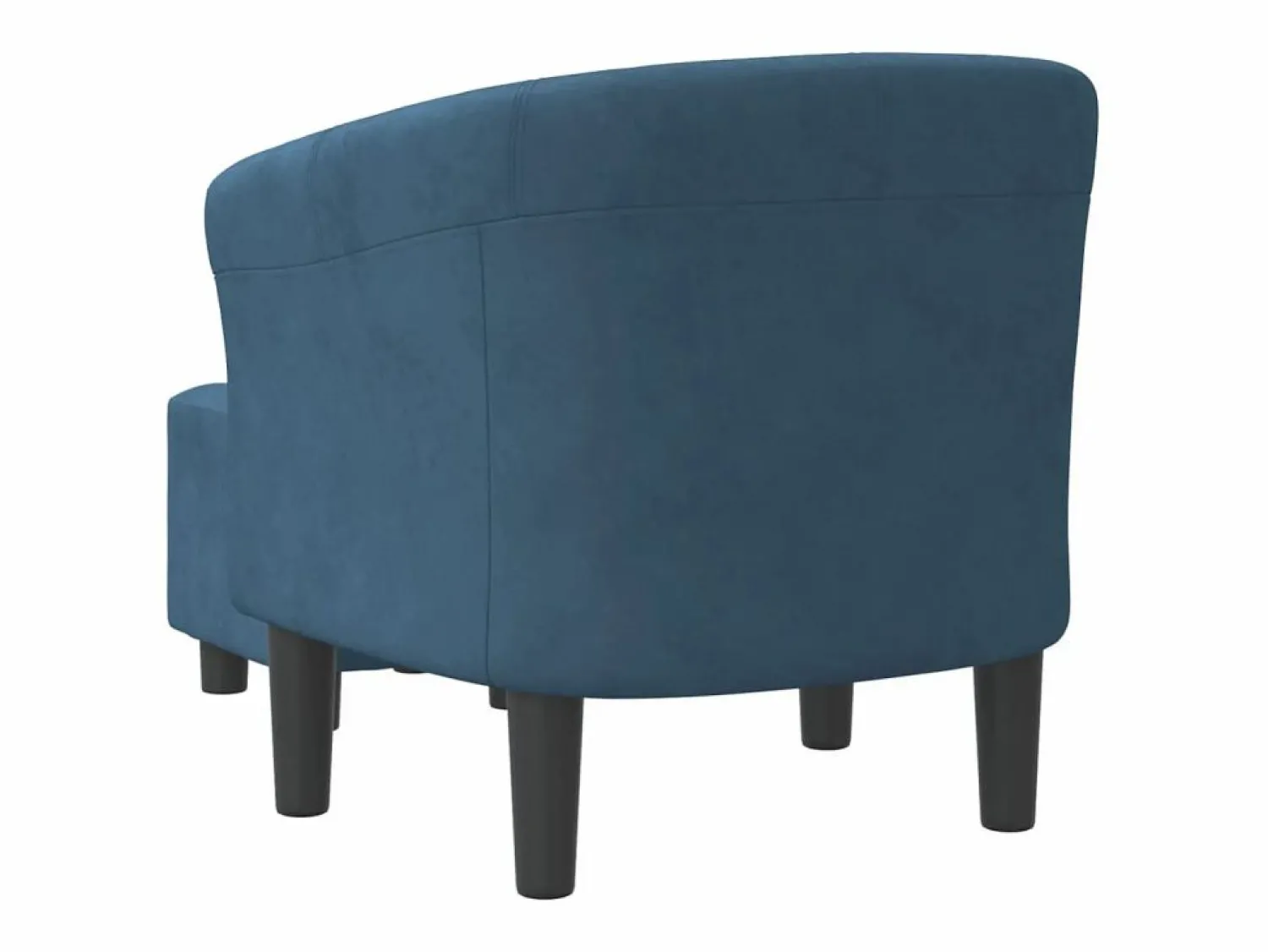Sillón con taburete terciopelo oscuro < vidaxl Outlet