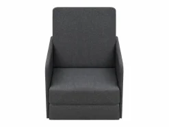 Clicnbuy Sillón Cama * Sillón convertible en cama tela oscuro Gris