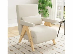 Hauss Spole Sillón Cama | Sillón convertible 3 en 1 con función cama y cojín - Tejido de lino