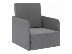 vidaxl Sillón Cama | Sillón convertible tela claro