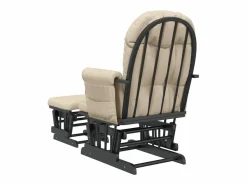 Sillón de lactancia con taburete tela blanco < vidaxl Sale