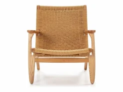 Les Tendances Sillón De Mimbre * Sillón de madera clara con cuerda natural Petunia Beige