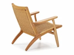 Les Tendances Sillón De Mimbre * Sillón de madera clara con cuerda natural Petunia Beige