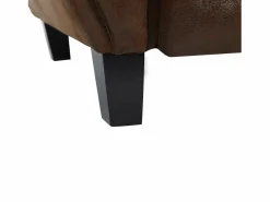 Rendez-Vous Déco Sillón Club | Sillón de microfibra marrón antiguo - Club