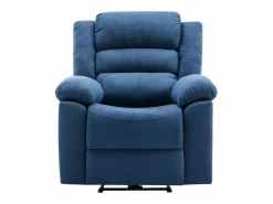 Sillón de relajación eléctrico de tela BUROLO < Vente-unique New
