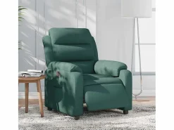 Sillón Relax * Sillón de relax | Silla | Sillón reclinable eléctrico tela verde oscuro SHL4714 Verde pino